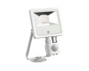 Collingwood FL01WPCS White 10W Colour Switchable Floodlight, IP65, PIR