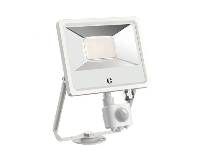Collingwood FL02WPCS White 20W Colour Switchable Floodlight, IP65, PIR