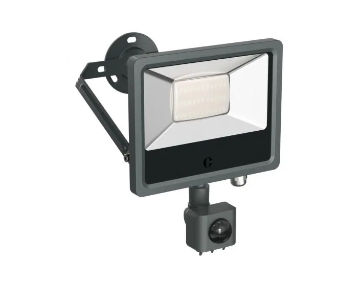 Collingwood FL03APCS Anthracite 30W Colour Switchable Floodlight, PIR