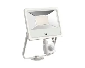 Collingwood FL03WPCS White 30W Colour Switchable Floodlight, IP65, PIR