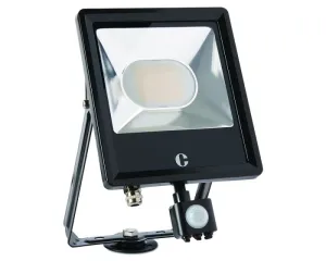 Collingwood FL05BPCS Black 50W Colour Switchable Floodlight, IP65, PIR