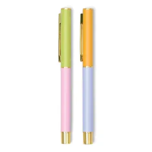 Color Block Pens, Set Of 2: Lilac   Cornflower