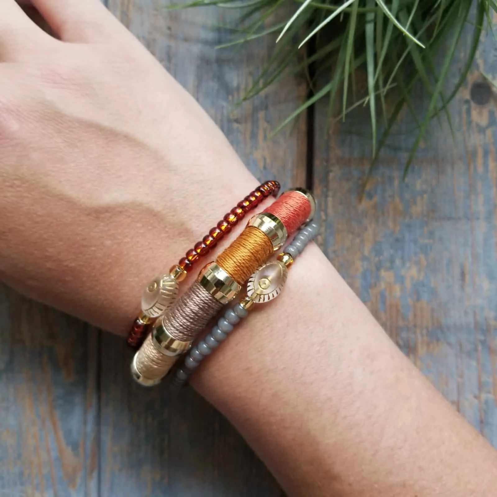 Colorblock Autumn Neutrals Bracelet