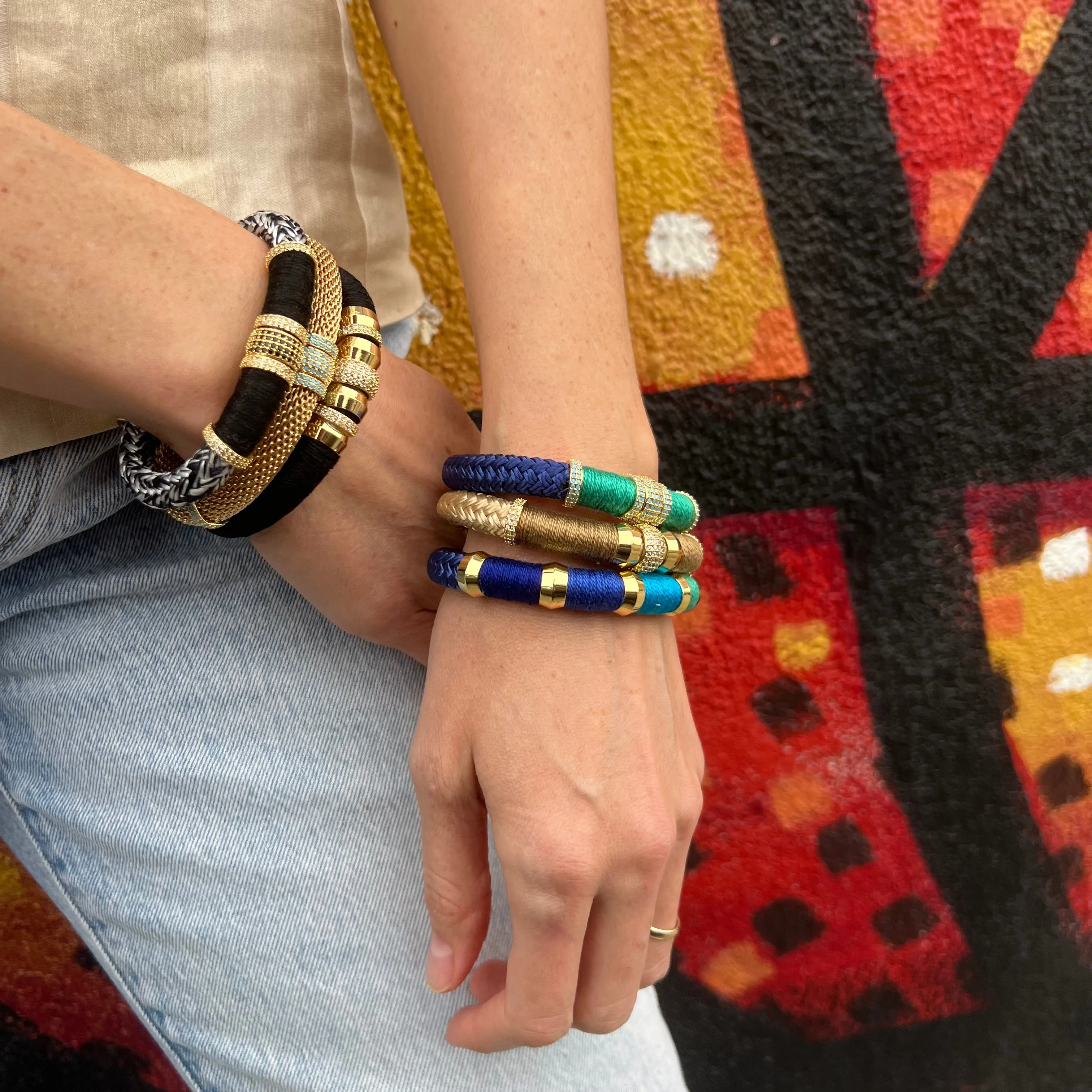 Colorblock Bracelet Casa Azul