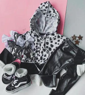 colorblock dalmatian pullover