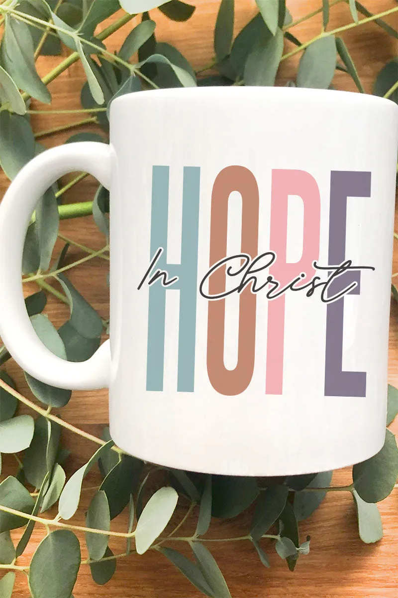 Colorblock Hope In Christ Ceramic Mug