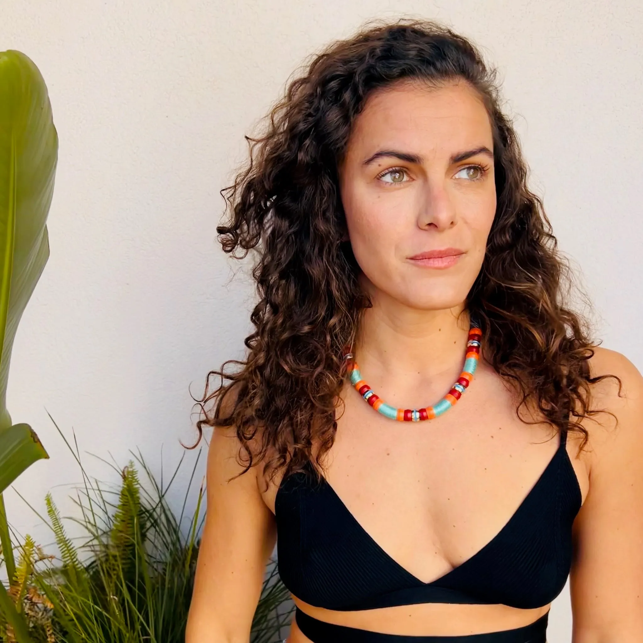 Colorblock Necklace Mai Tai