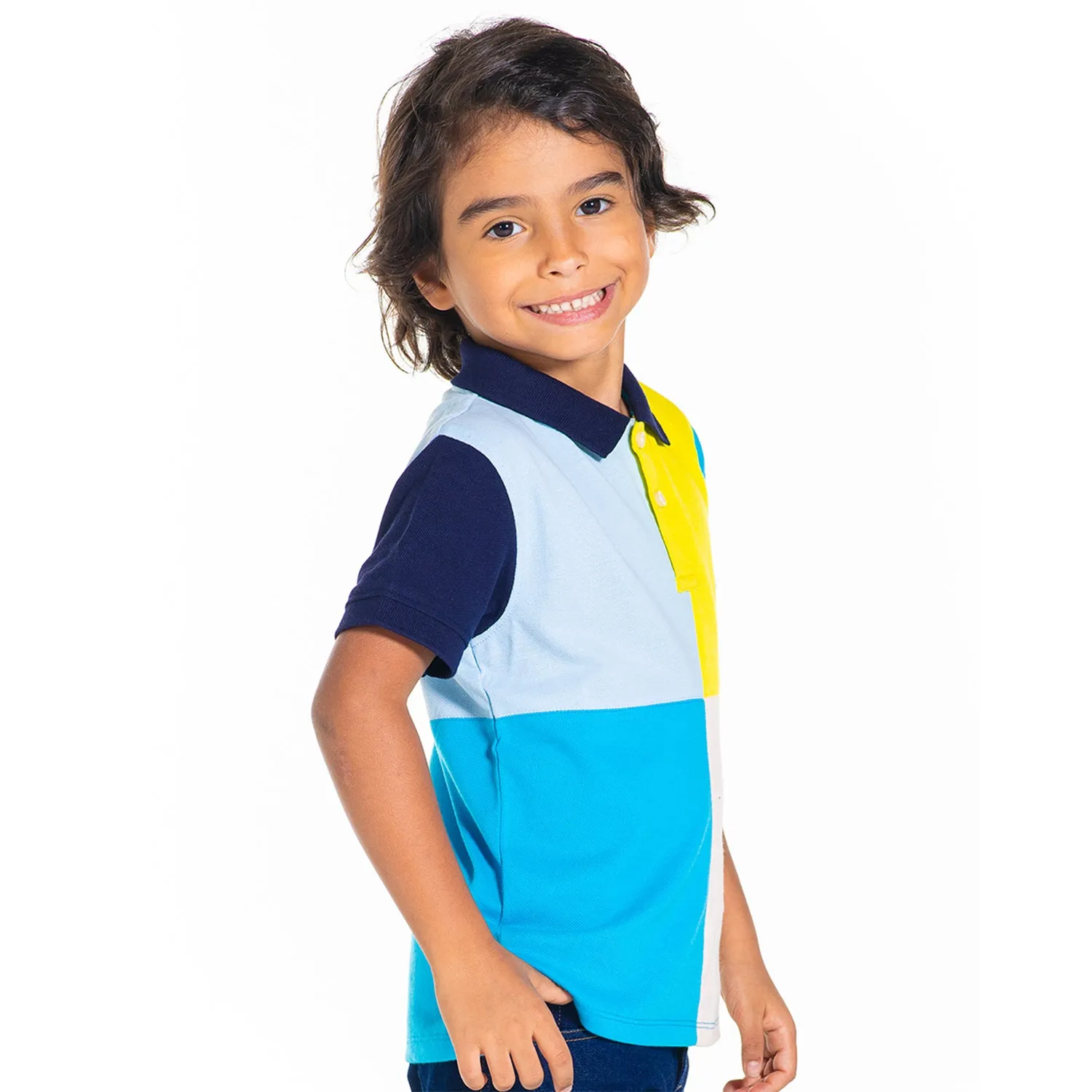 Colorblock Polo Tee