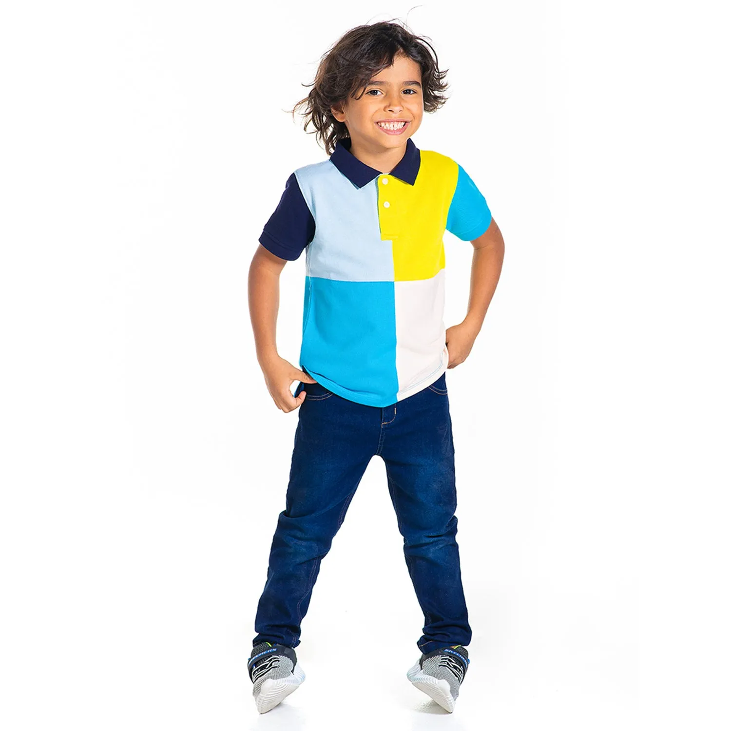 Colorblock Polo Tee