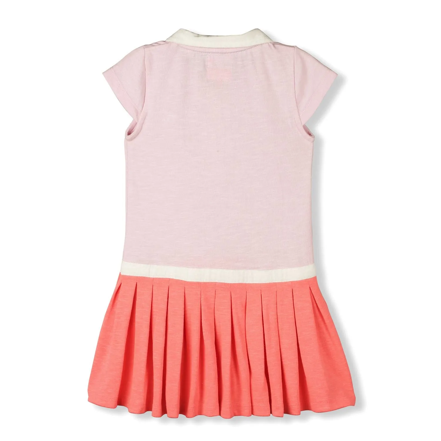Colorblock Slub Jersey Dress