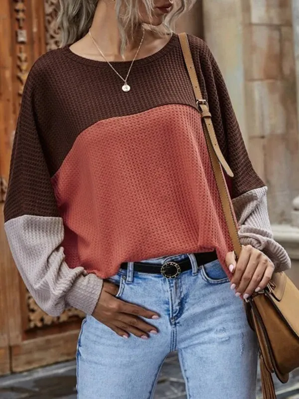 Colorblock Waffle Tee