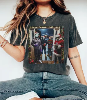 Comfort Colors Holiday Horror Christmas Carol Tee/ Funny Halloween Into Christmas Tee
