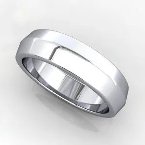 Comfort Fit Knife Edge Wedding Band 5mm