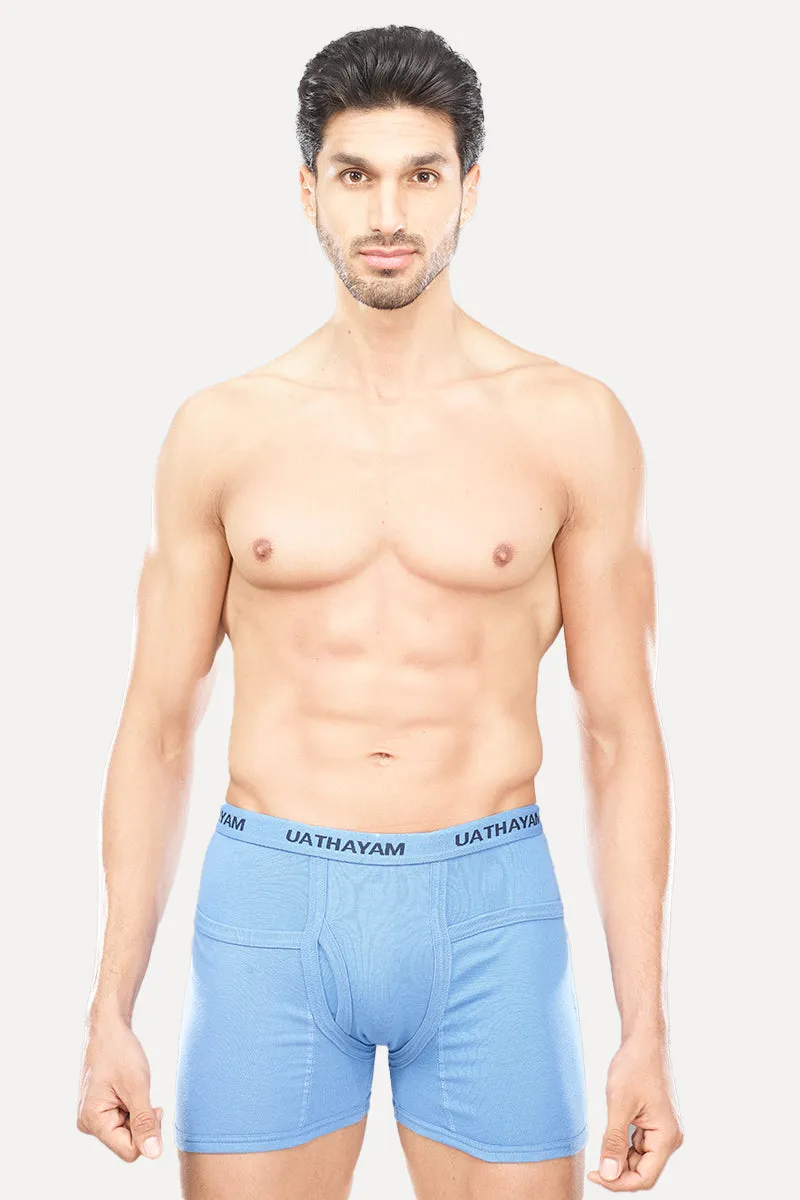 Comfort Rib - Assorder Colors With Outer Elastic Trunks Combo For Men (Pack Of 5) | Uathayam