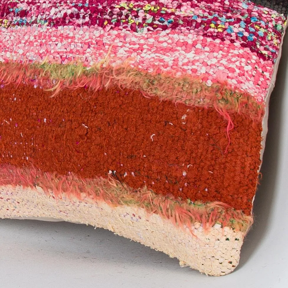 Contemporary Multiple Color Kilim Pillow Cover 16x16 8127