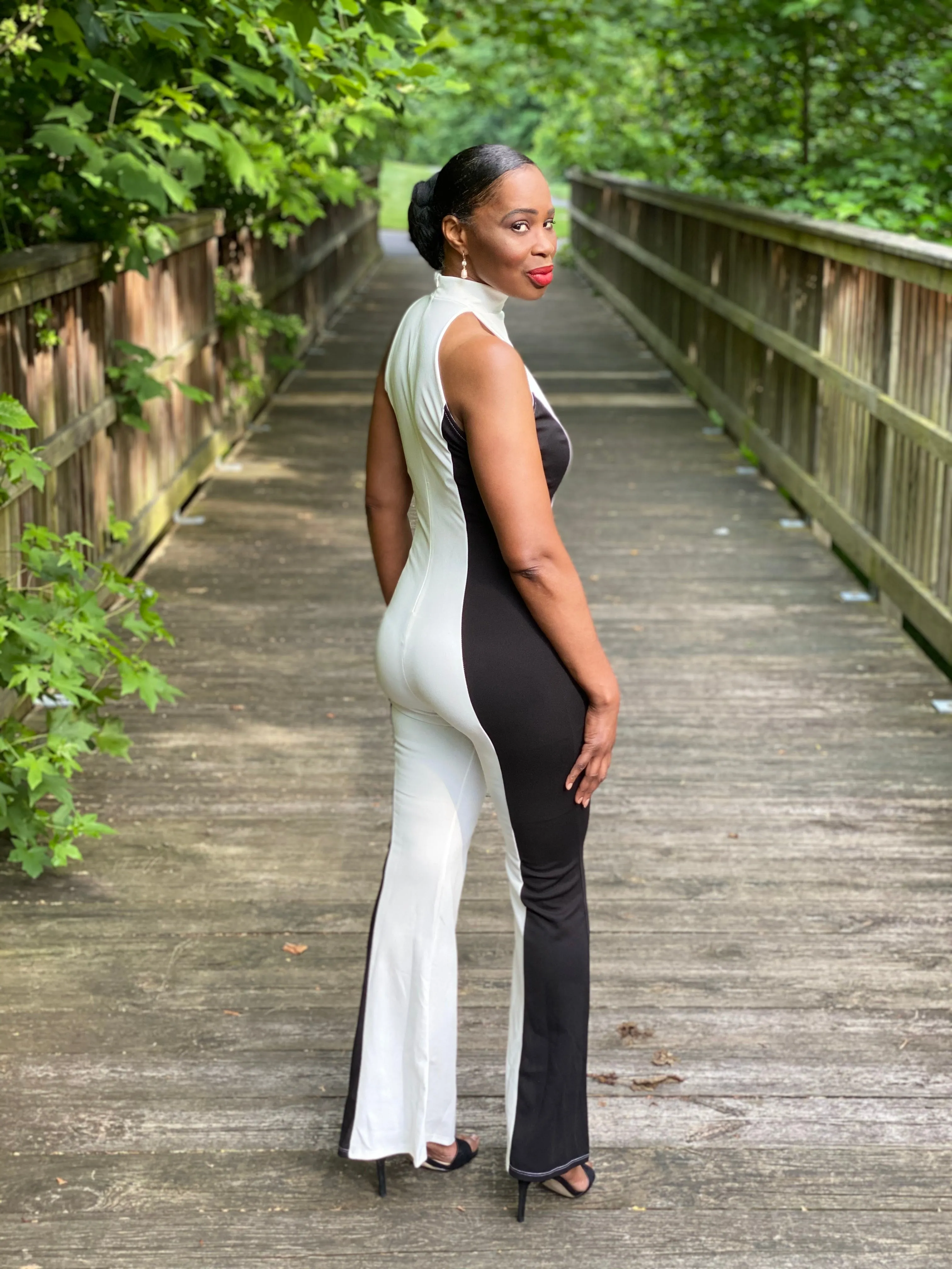 Contrast Colorblock Jumpsuit