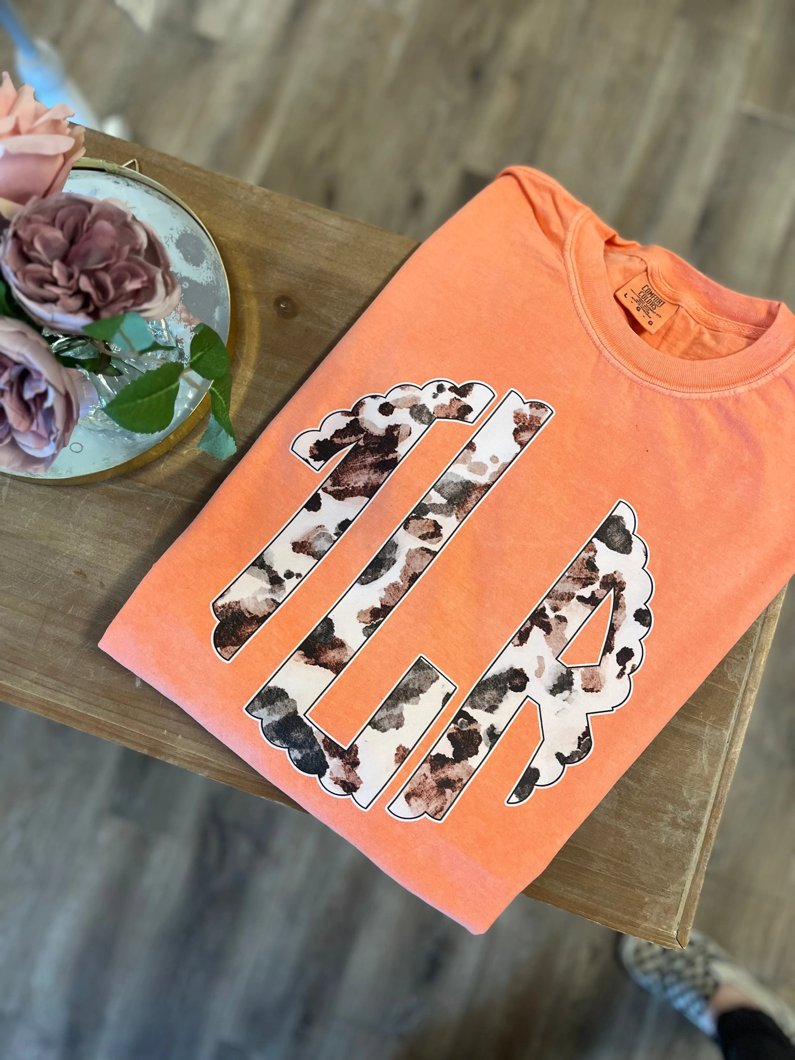 Cowhide Monogram Tee