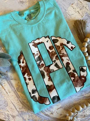 Cowhide Monogram Tee