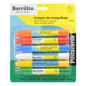 CRAYON PINTA CARA Y FOAMY CRY6 GOBA BARRILITO