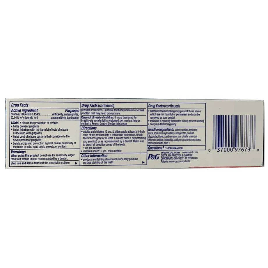 Crest Pro Health Smooth Formula Toothpaste Clean Mint Paste 4.6 oz
