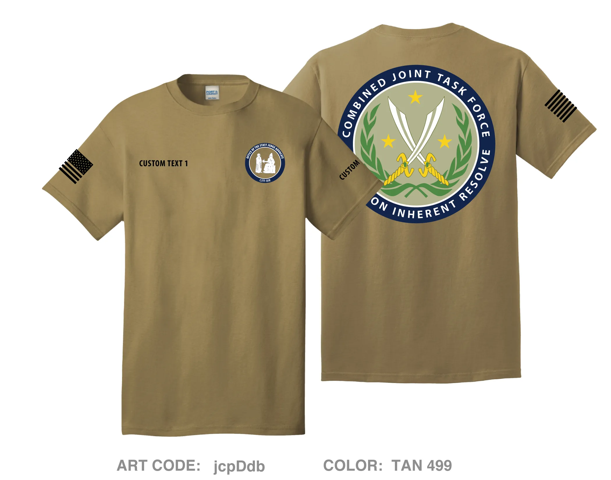 CUSTOM OSJA CJTF-OIR Comfort Unisex Cotton SS Tee - jcpDdb