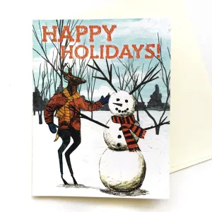 Deer Holiday Card