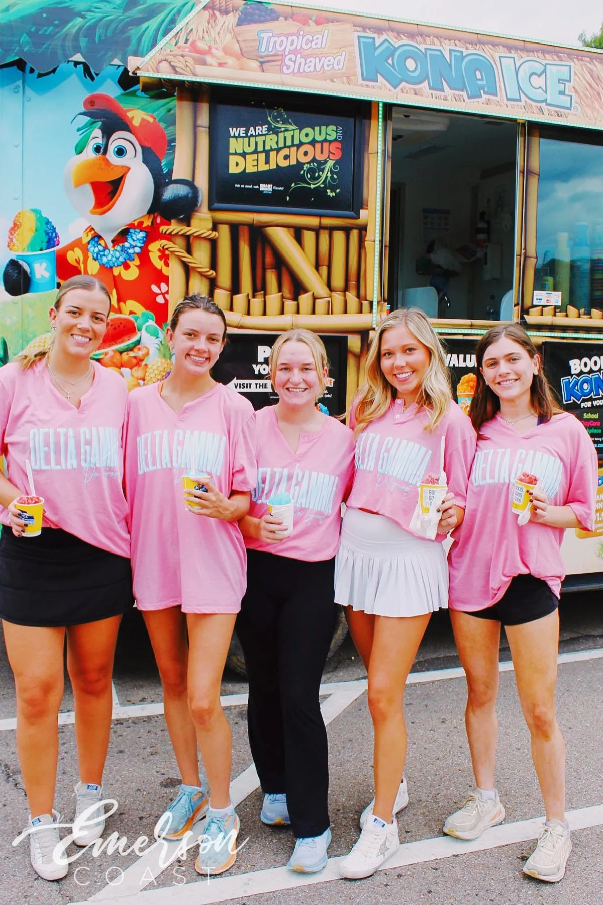 Delta Gamma Pink Do Good Henley