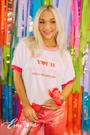 Delta Phi Epsilon Philanthropy Love Your Every-Body Colorblock Ringer