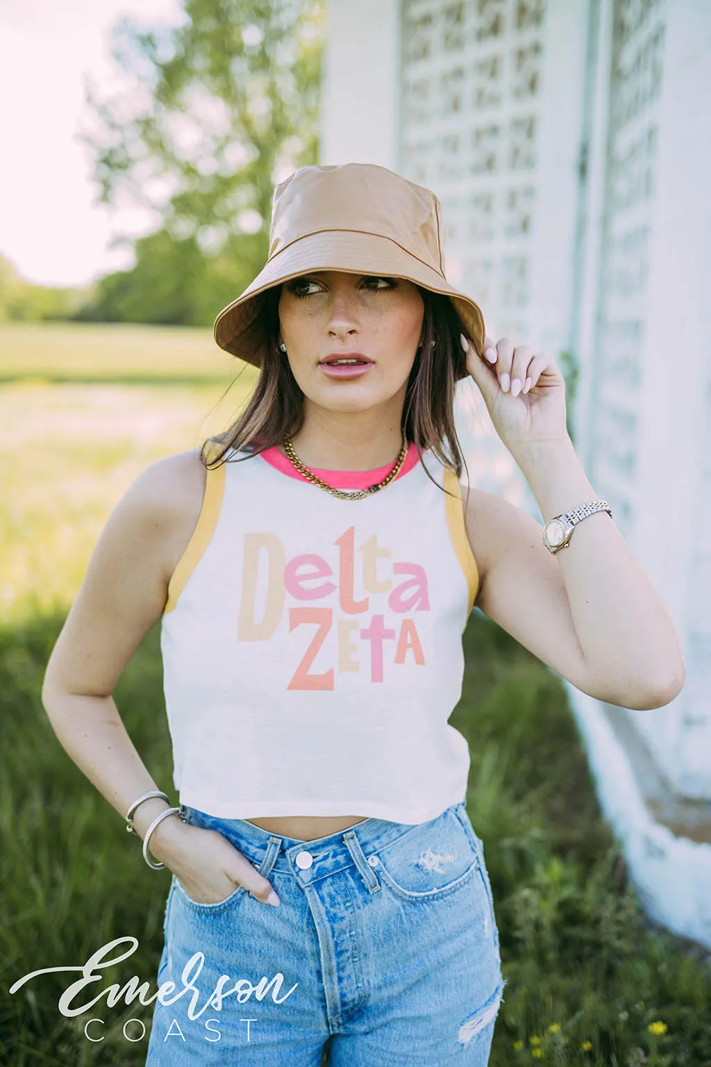 Delta Zeta Colorblock Tank