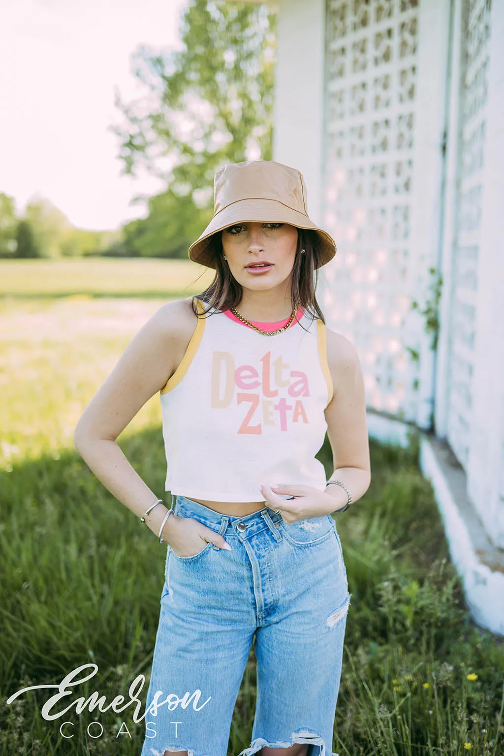Delta Zeta Colorblock Tank