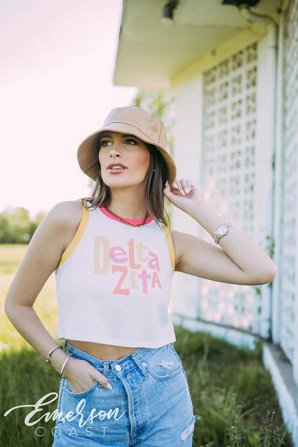 Delta Zeta Colorblock Tank