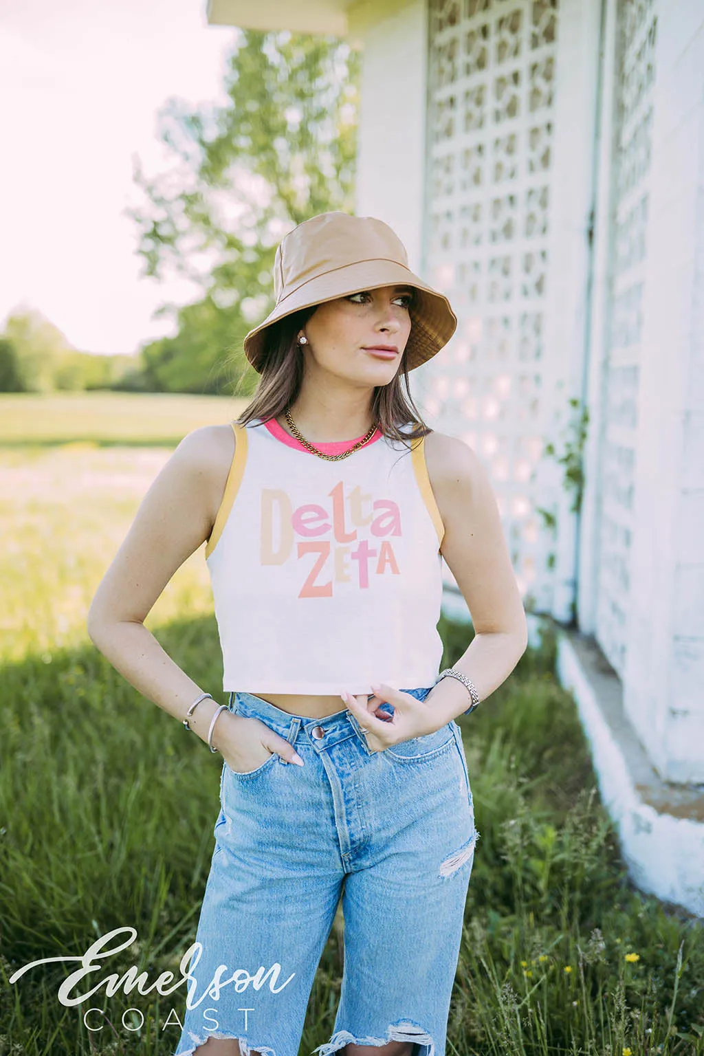 Delta Zeta Colorblock Tank