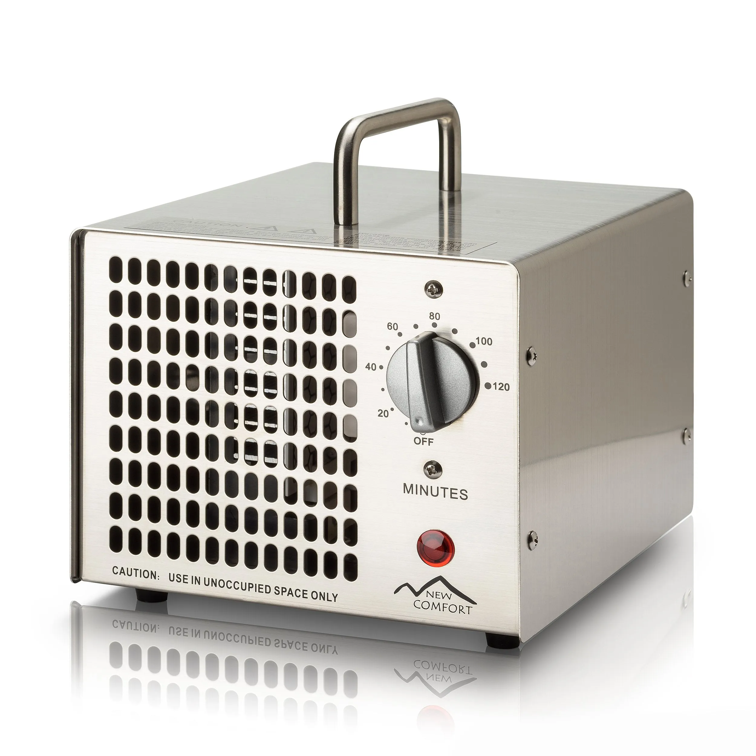 DEMO Stainless Steel New Comfort Commercial 8,500 mg/hr O3 Ozone Generator Air Purifier Model HE-500 6000 hrs