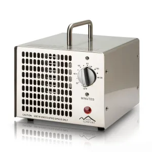 DEMO Stainless Steel New Comfort Commercial 8,500 mg/hr O3 Ozone Generator Air Purifier Model HE-500 6000 hrs