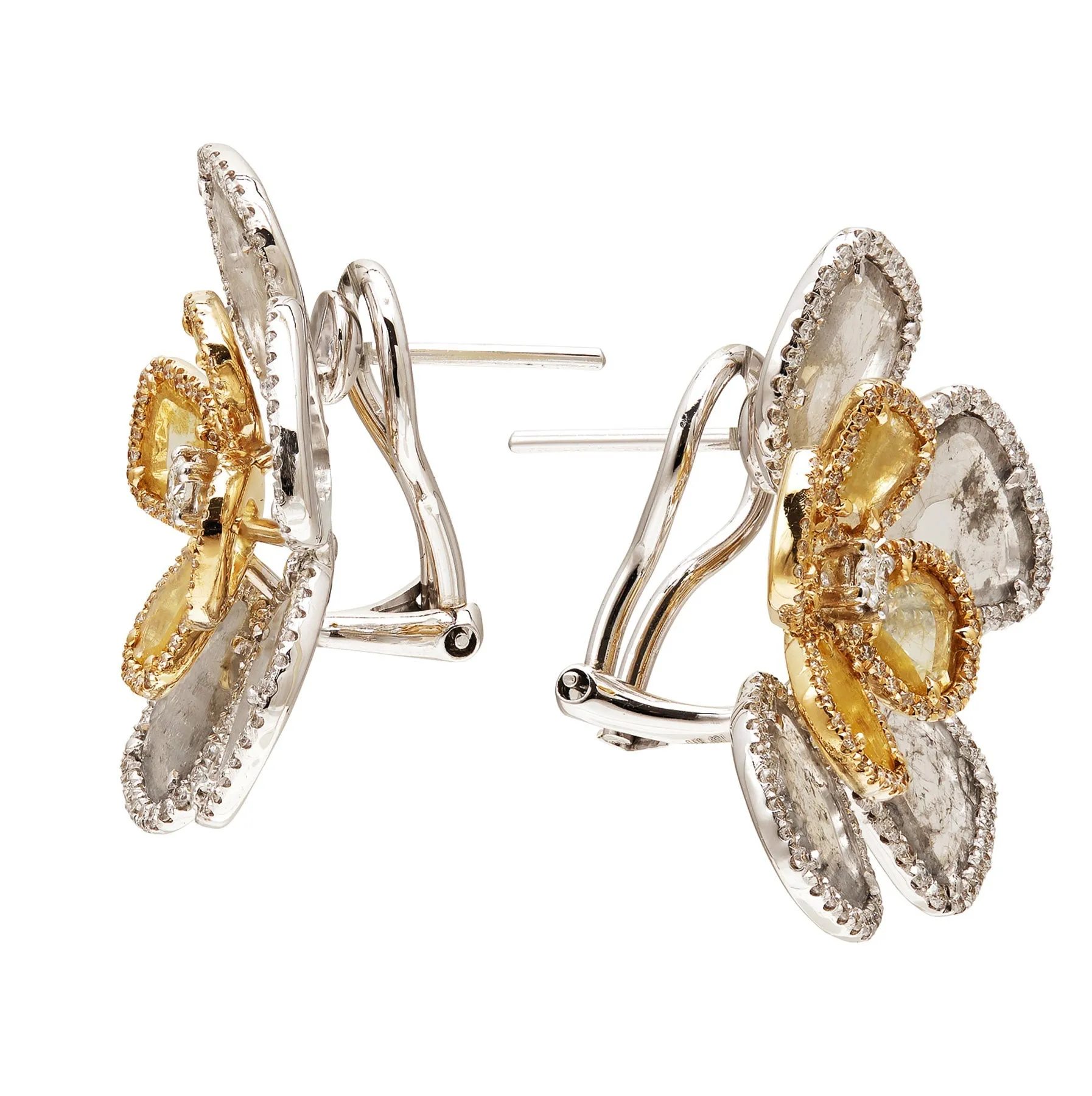 Desert Blooms Sonora Half Moon Diamond Earrings