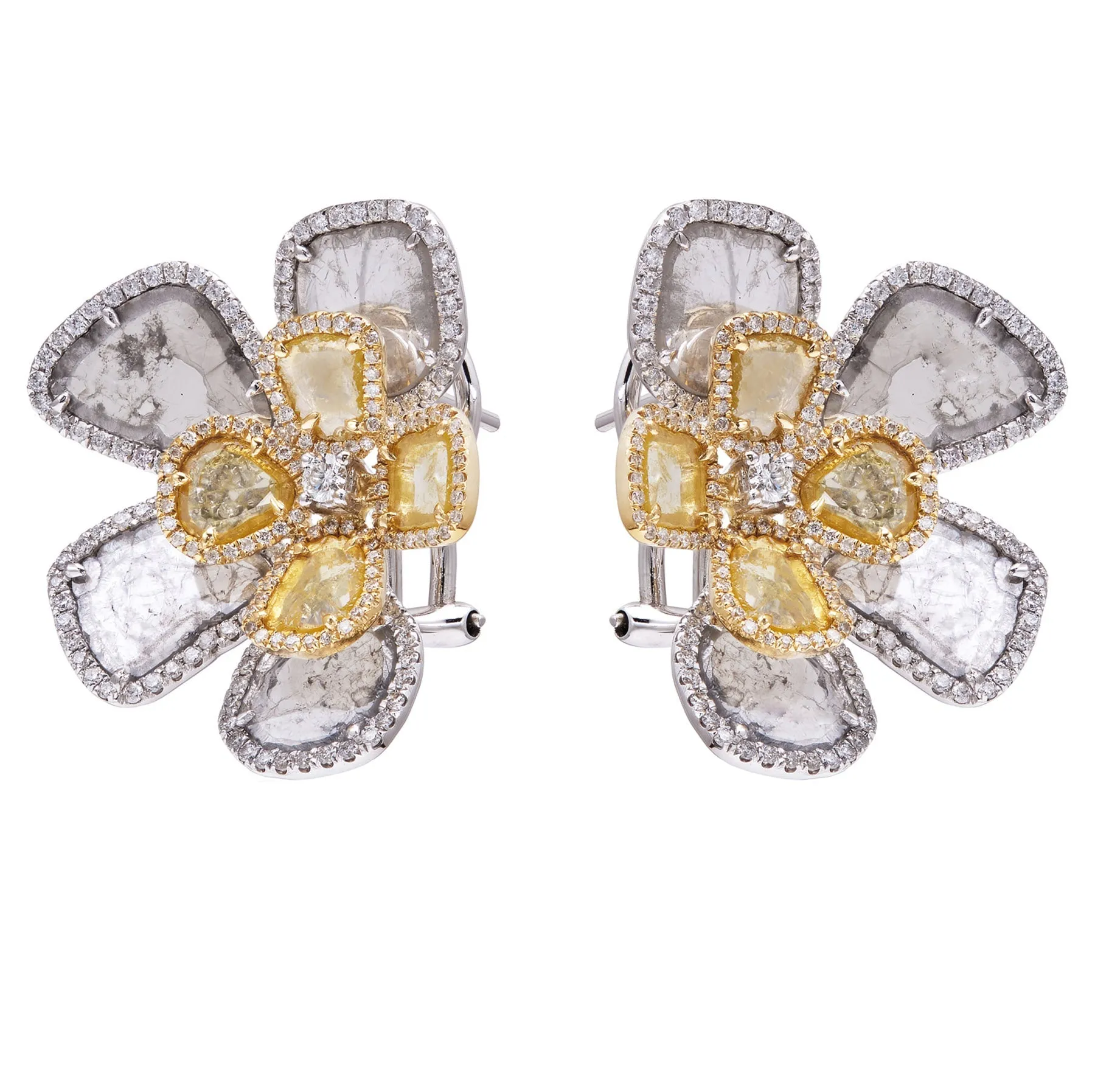 Desert Blooms Sonora Half Moon Diamond Earrings