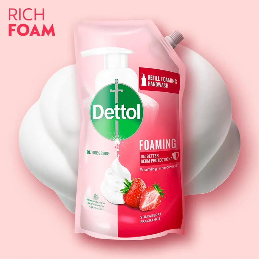 Dettol Foam Strawberry Refill Pack, 700ml