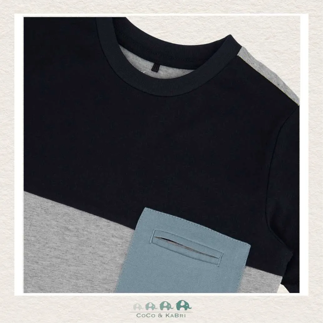 Deux Par Deux Organic Colorblock Jersey T-Shirt