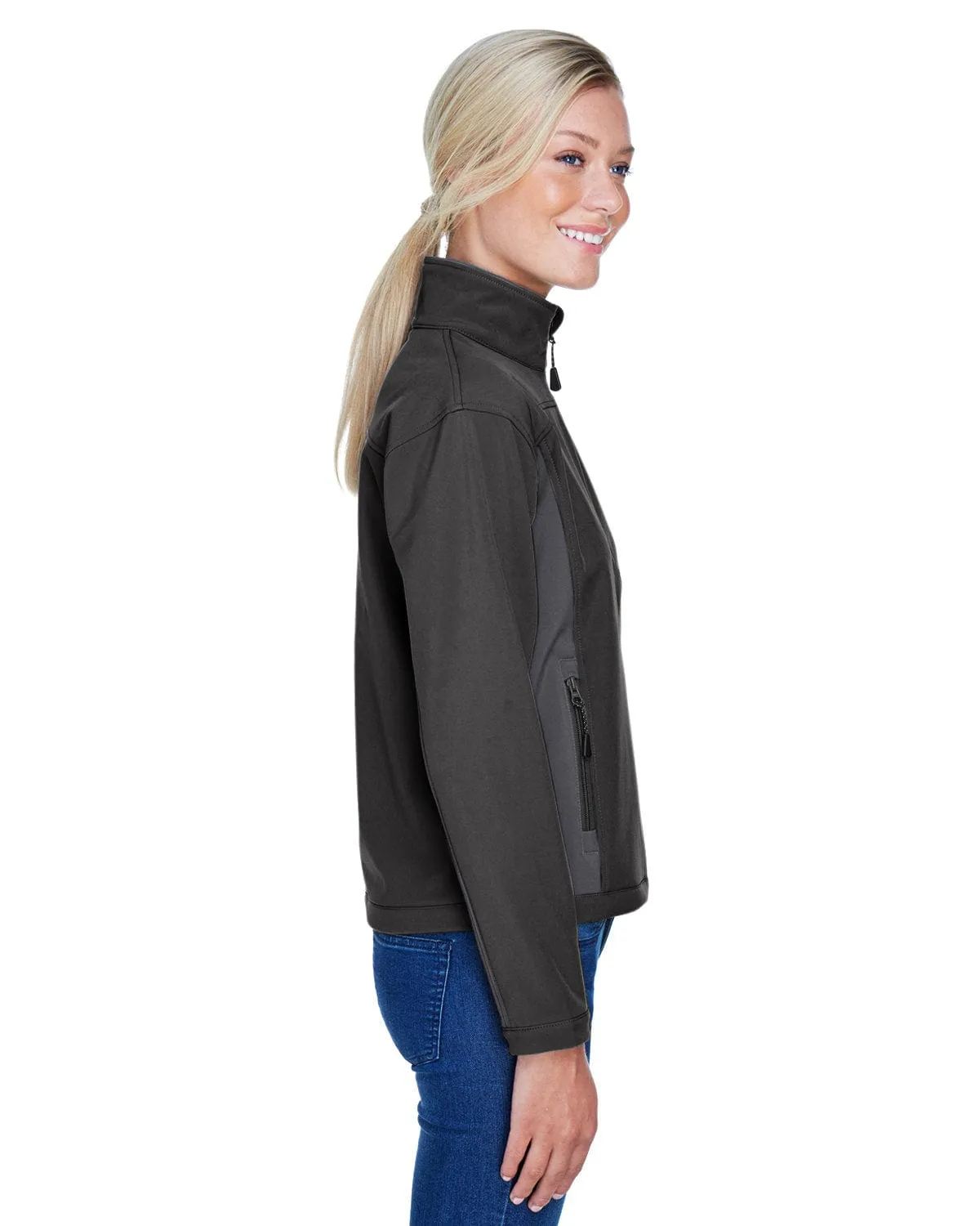 Devon & Jones Ladies Soft Shell Colorblock Jacket