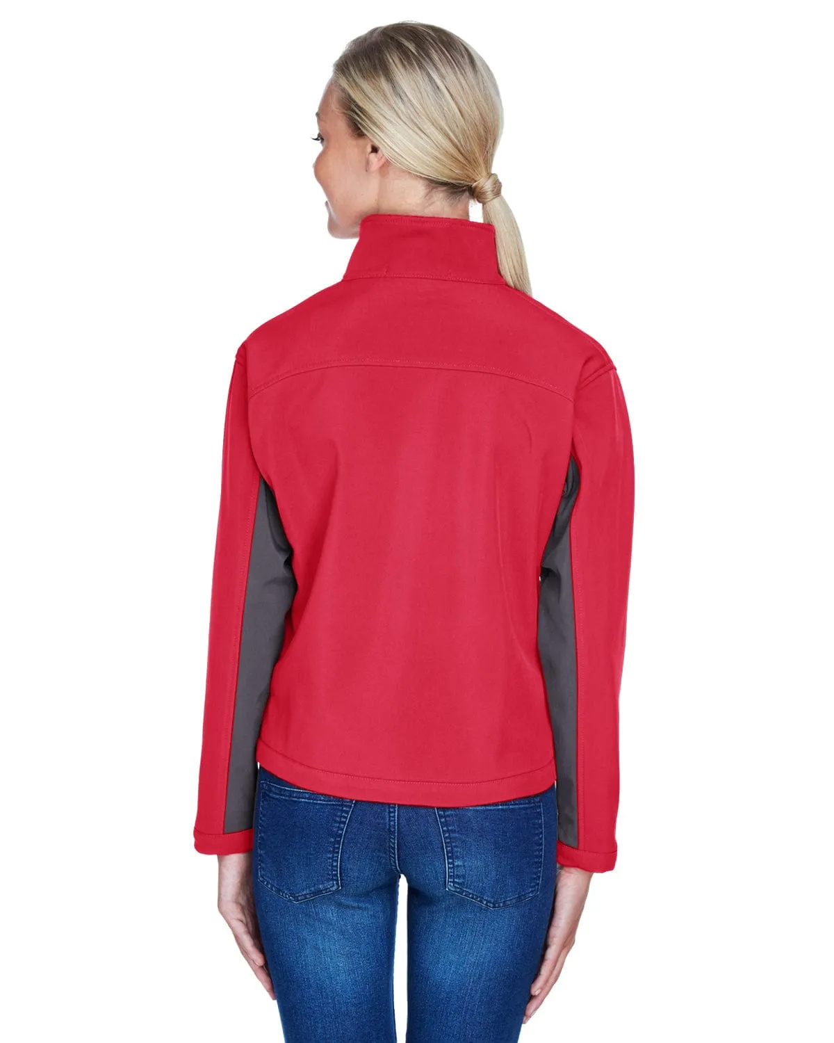 Devon & Jones Ladies Soft Shell Colorblock Jacket