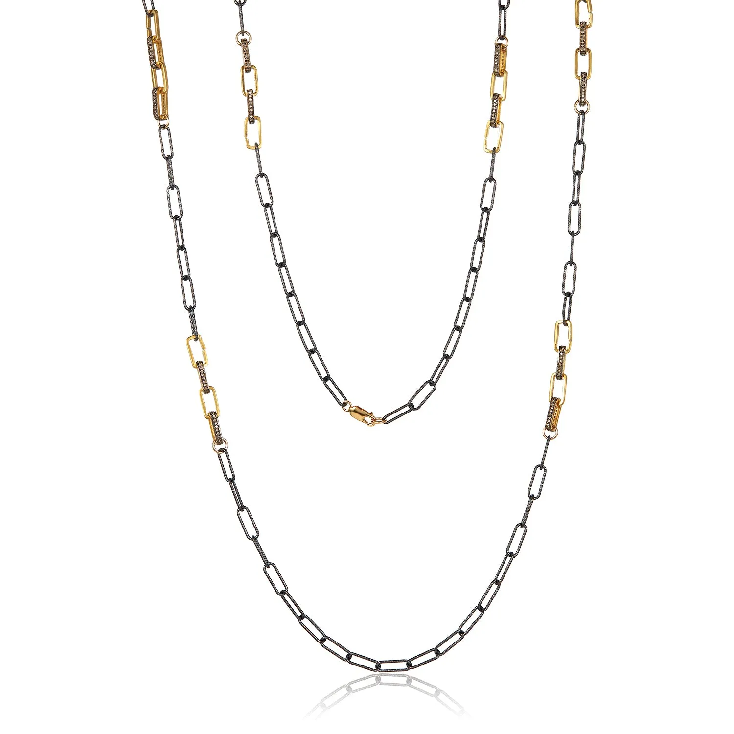 Diamond Paperclip Necklace