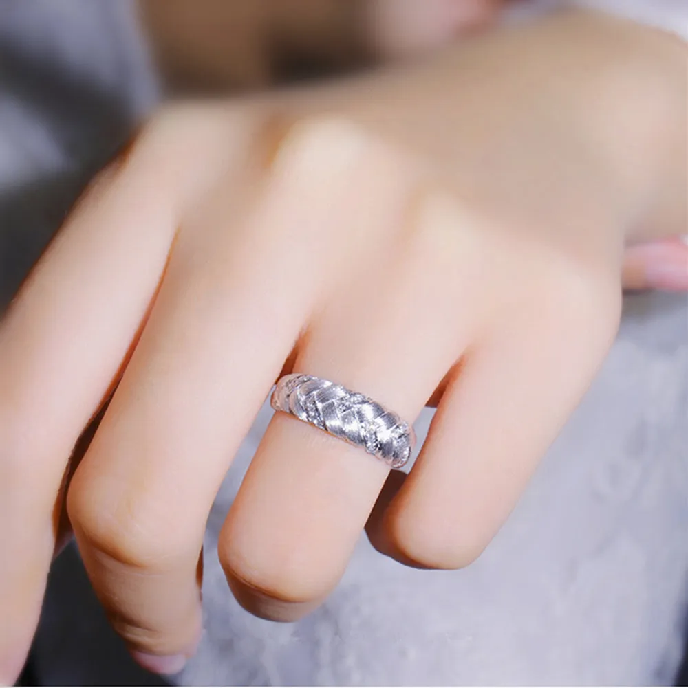 Diamond Pave Woven Braided Band