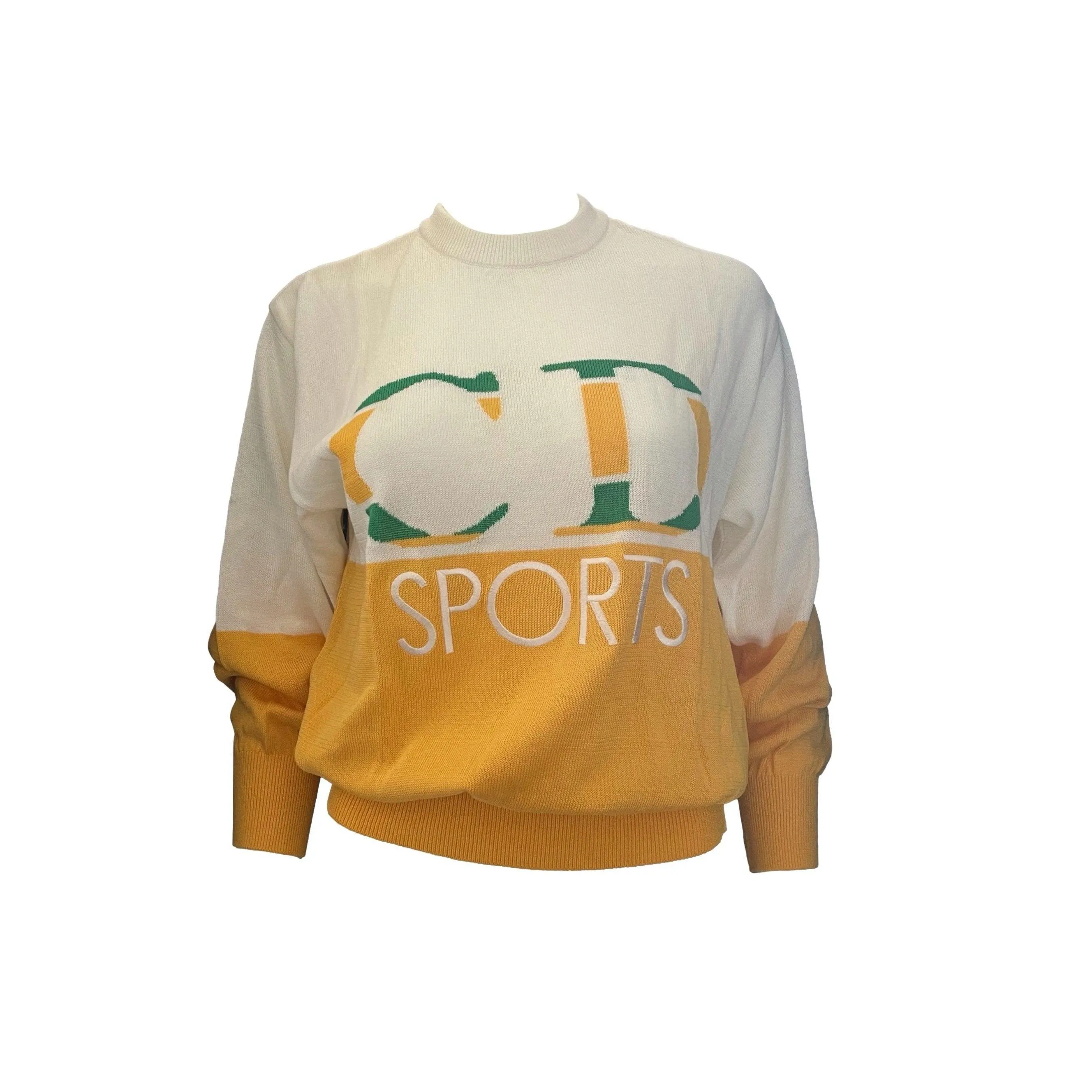 Dior Yellow Sports Colorblock Sweater