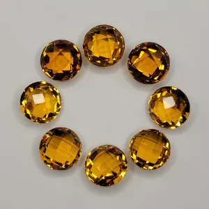Double-Sided Citrine Facets