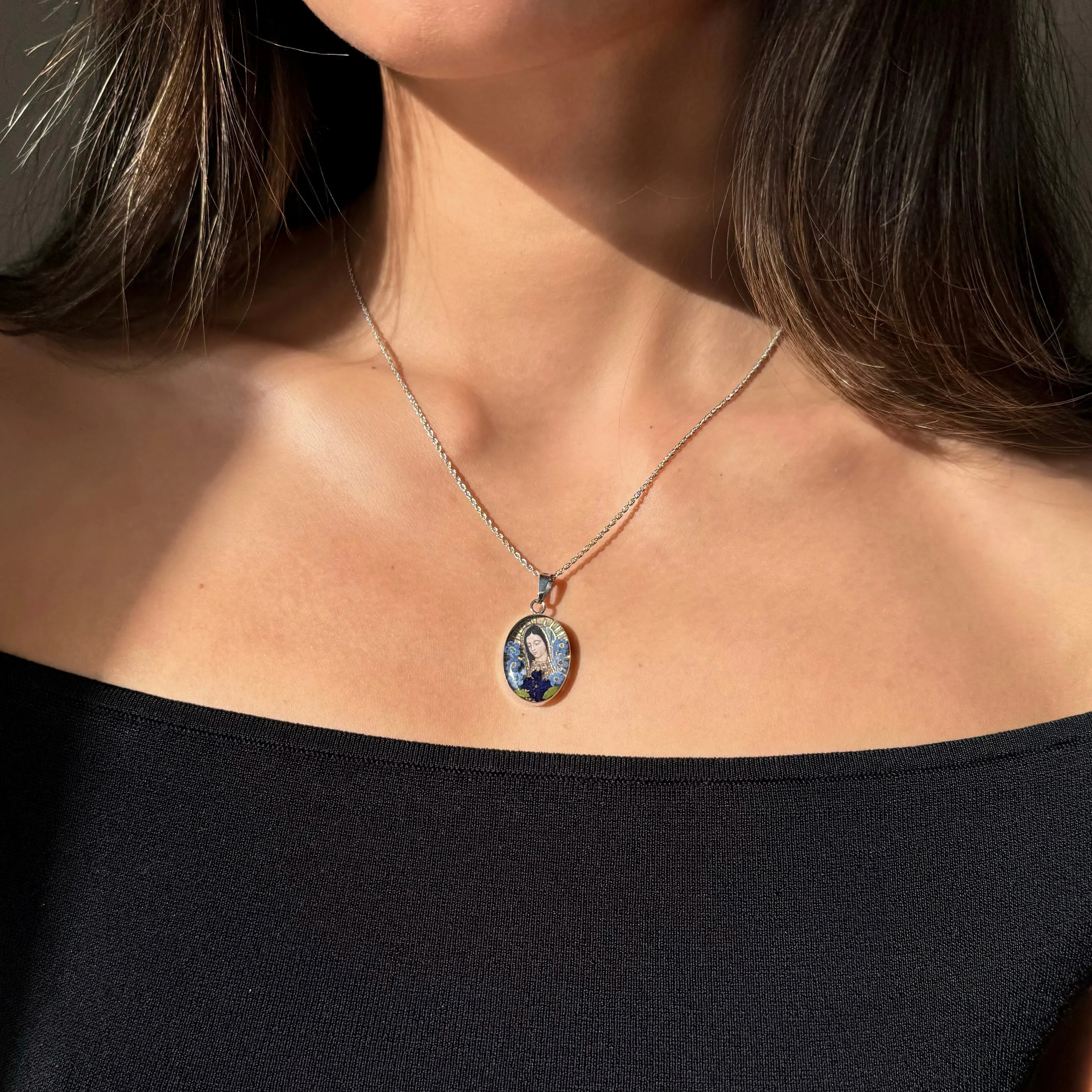 Double Sided Guadalupe Necklace