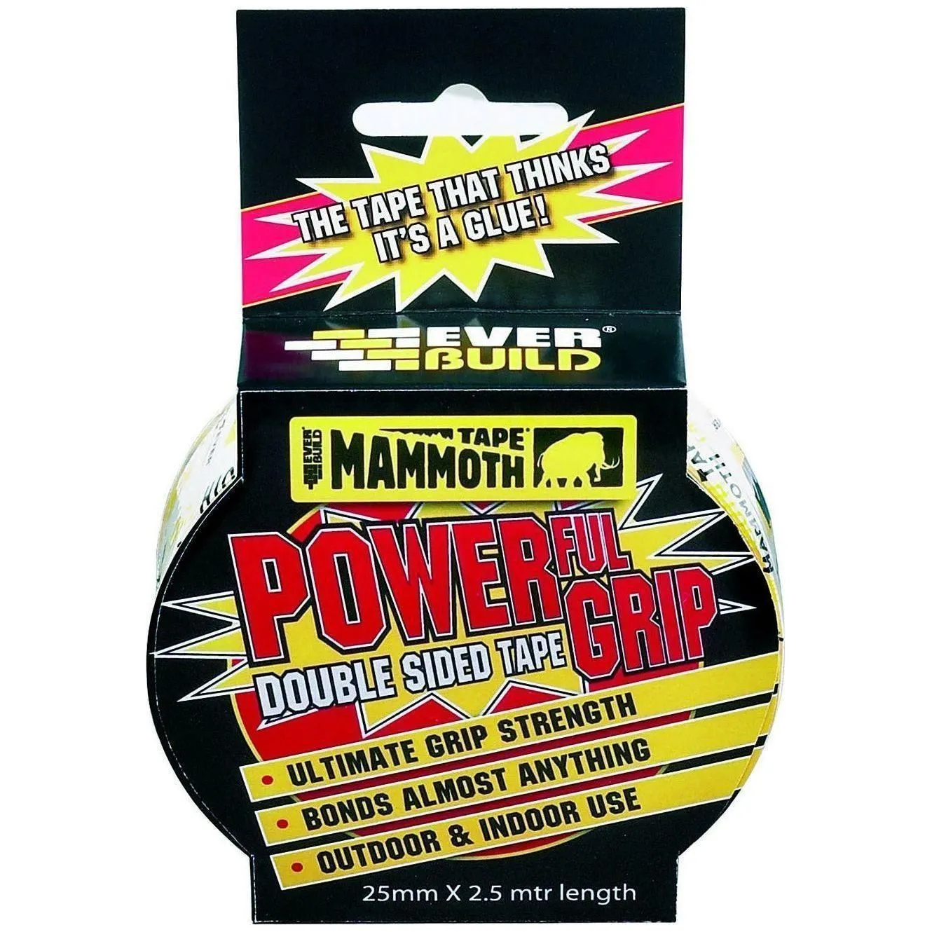 Double Sided Tape Powergrip 25mm