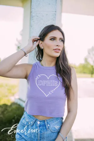 DPhiE Heart Colorblock Tank Top