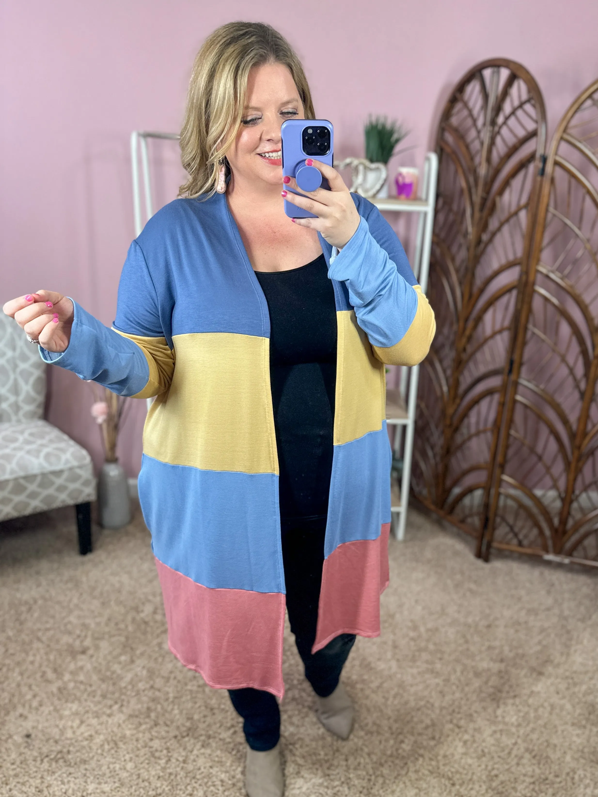 Easter Egg Huntin' Colorblock Cardigan