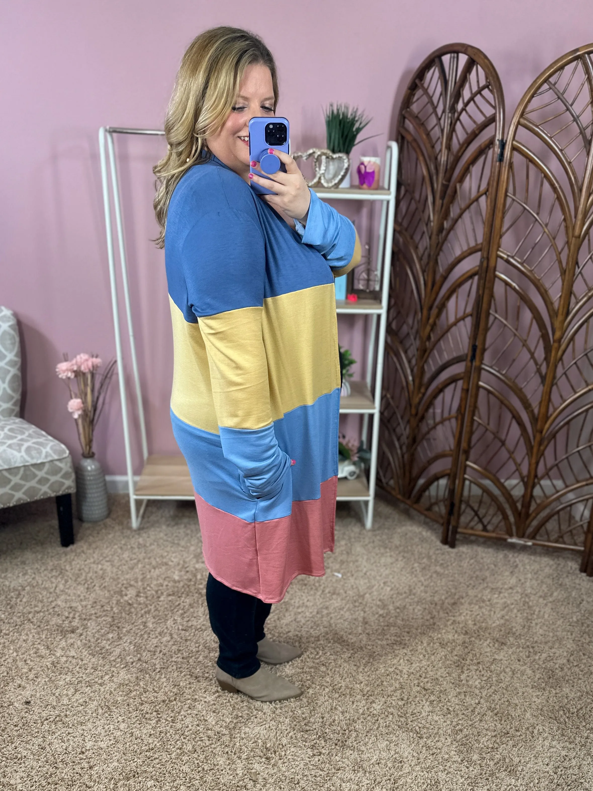Easter Egg Huntin' Colorblock Cardigan