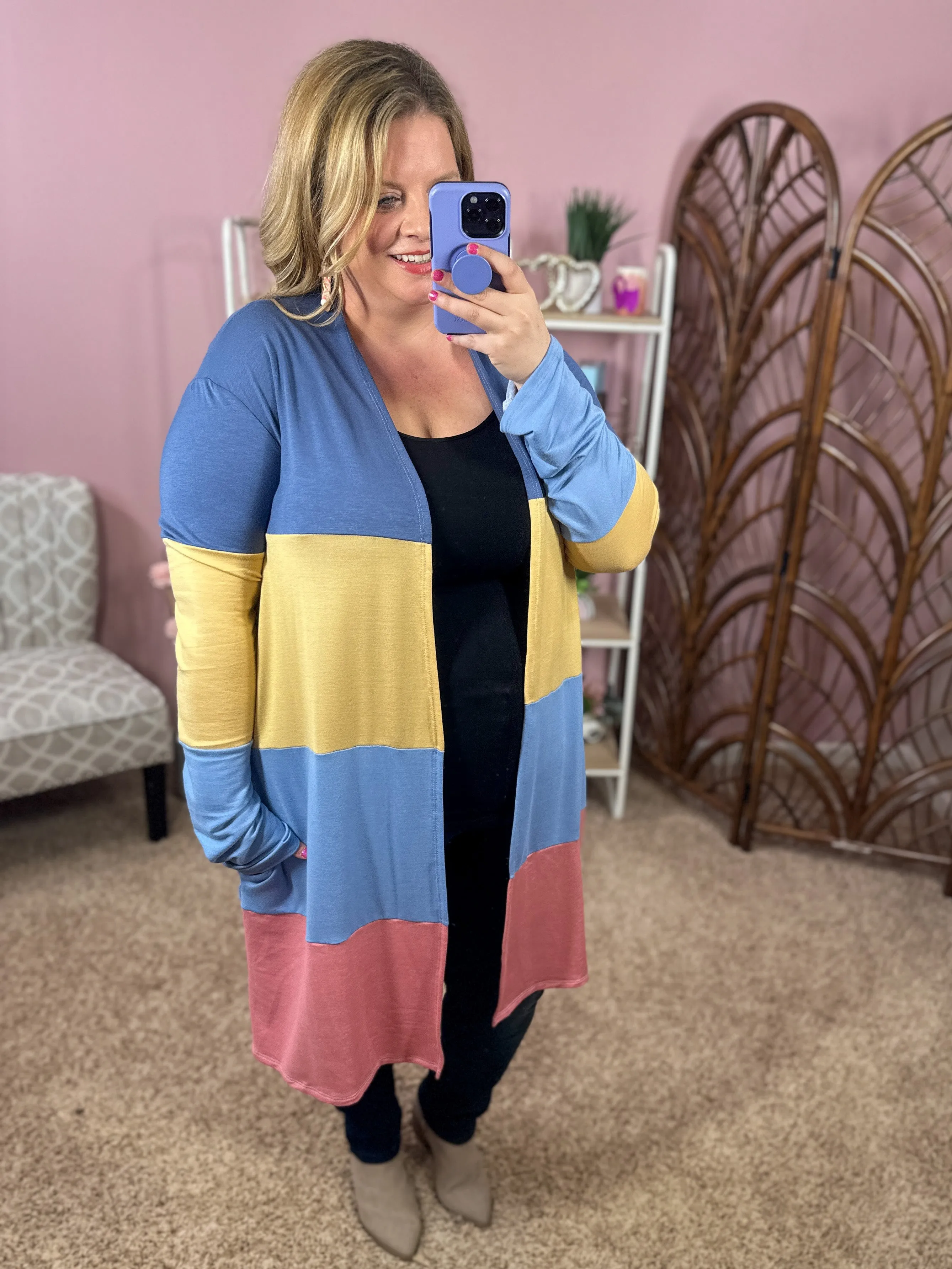 Easter Egg Huntin' Colorblock Cardigan